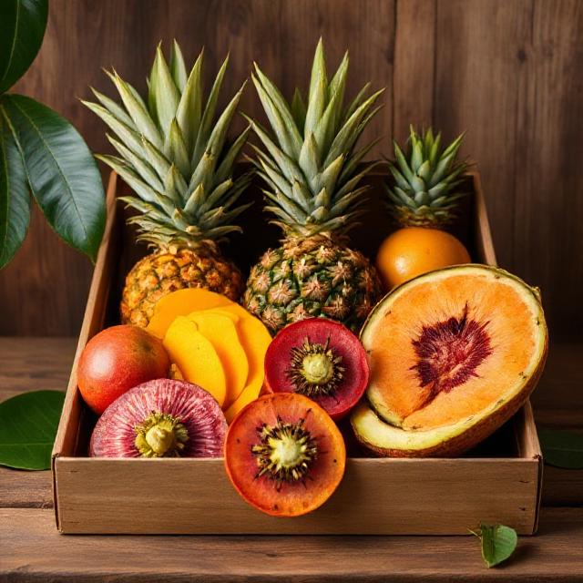 tropical delight box mango pineapple passion fruit pawpaw Kenyan tropical fruits