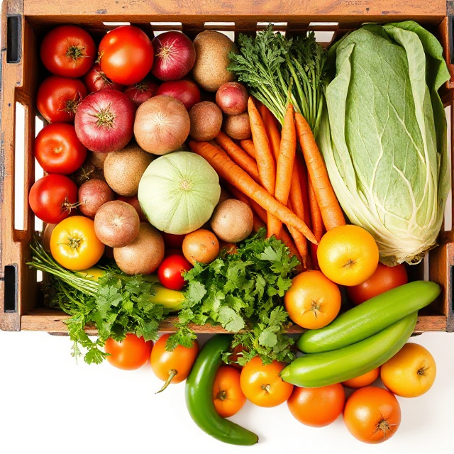 Alara Essential Box fresh vegetables and fruit